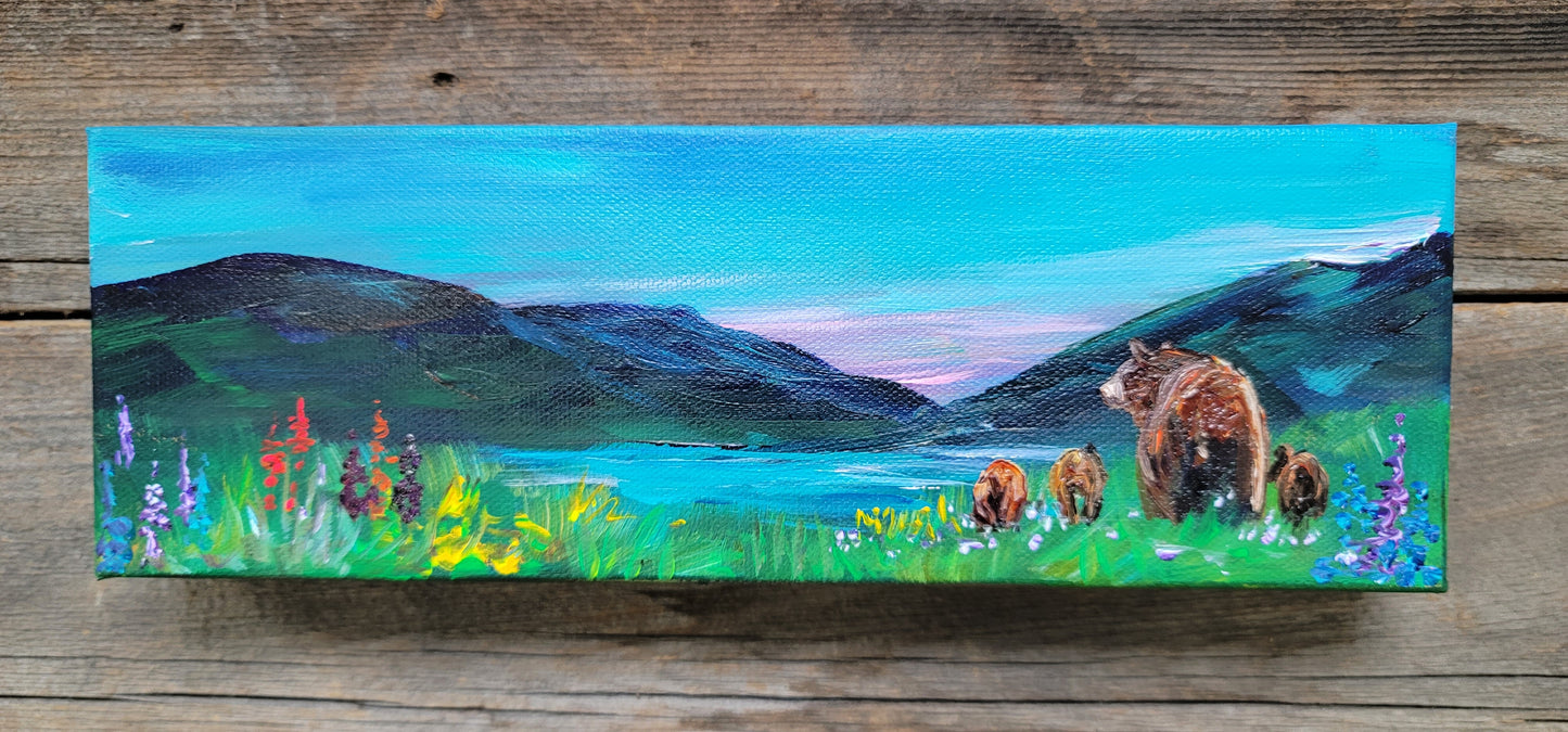 4 x 12 inch Original Acrylic Paintings - $95 each!