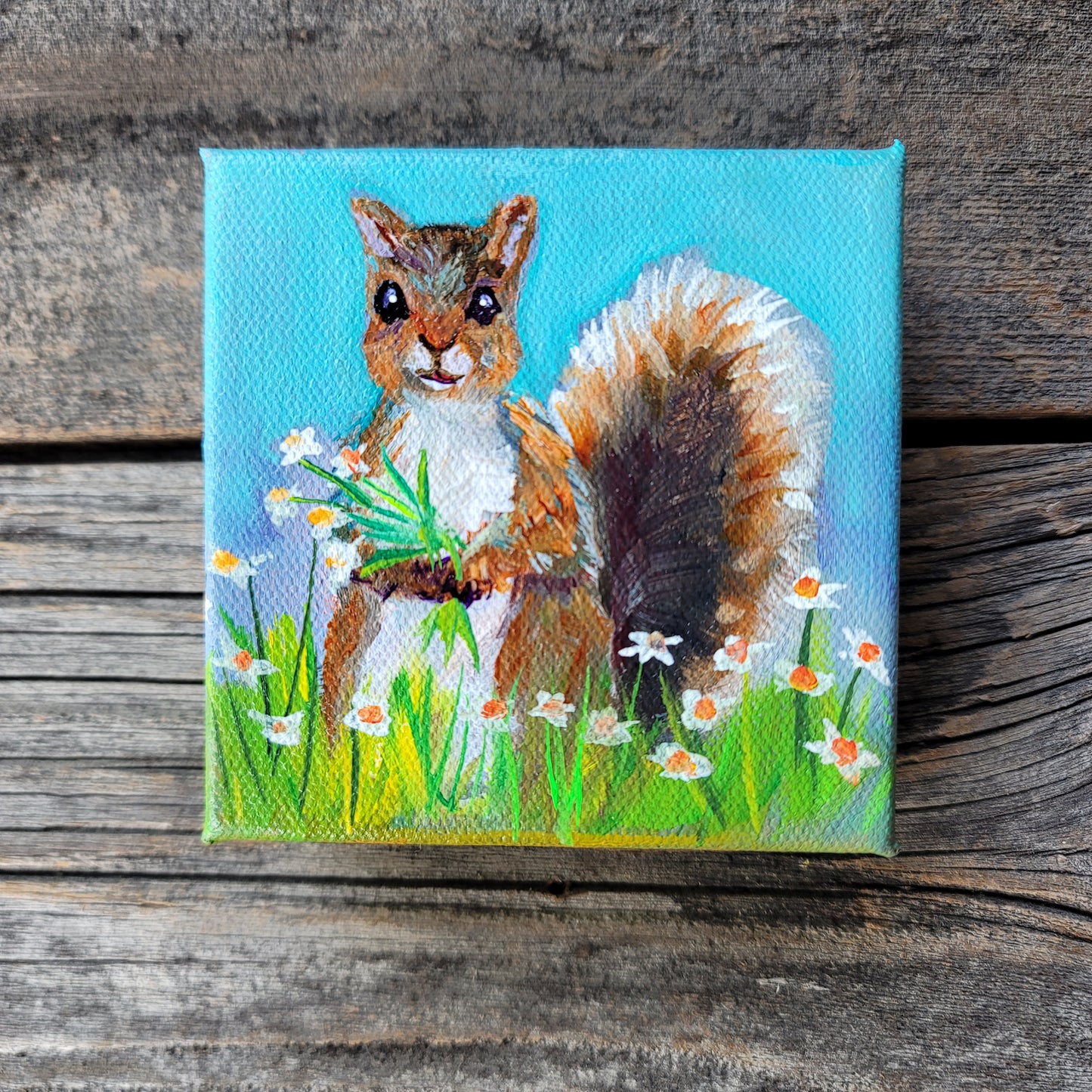 4 x 4 inch Original Acrylic Paintings - $50 each!