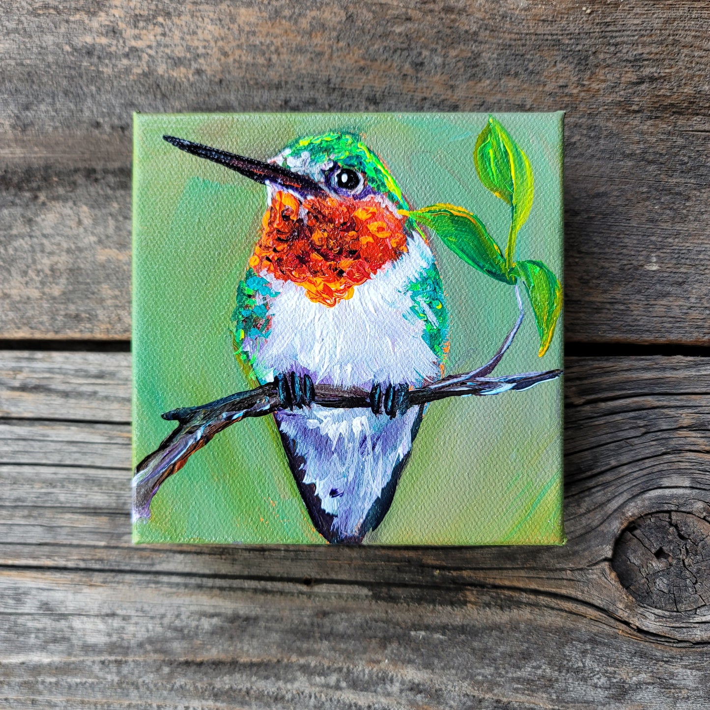 5 x 5 inch Original Acrylic Paintings - $60 each!