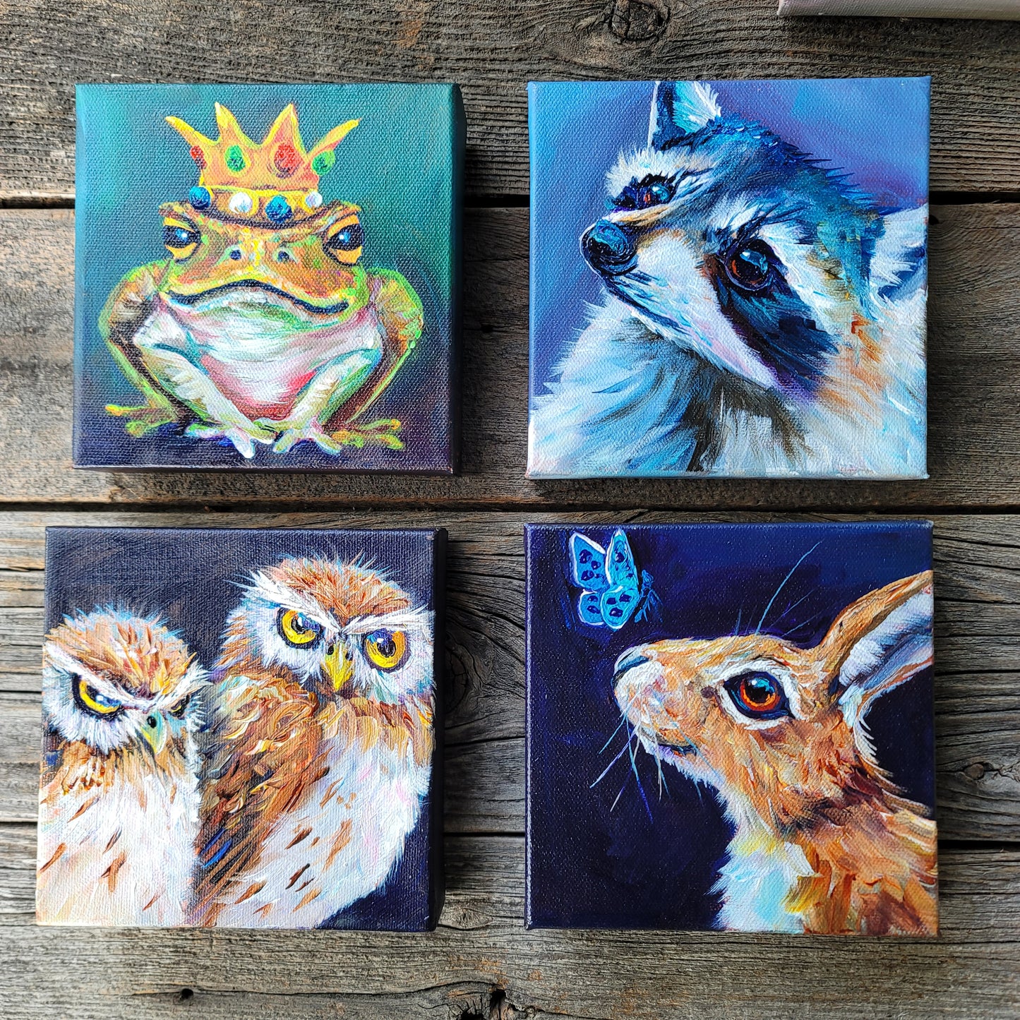 6 x 6 inch Original Acrylic Paintings - $80 each!