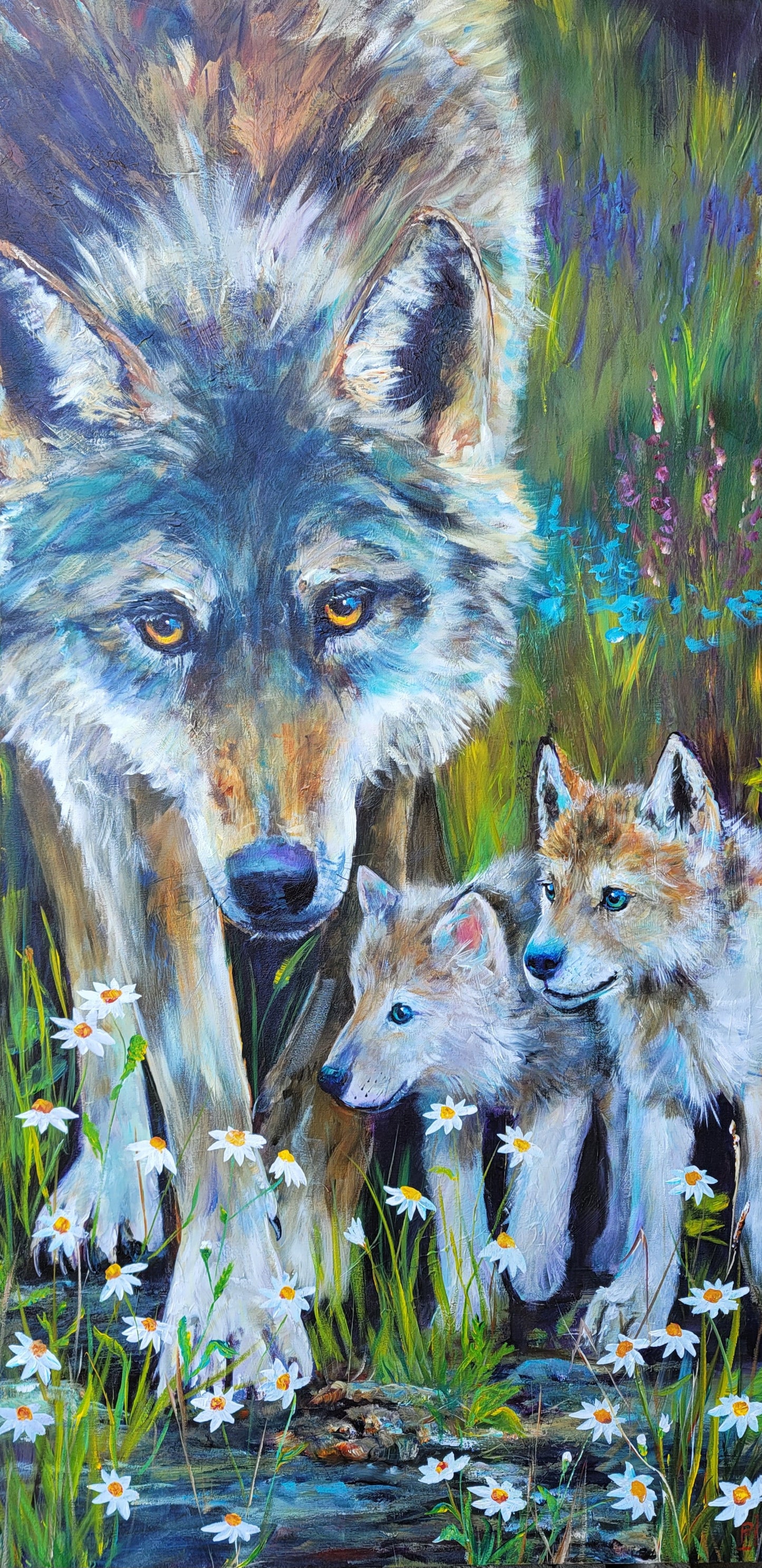 Mama Wolf Print