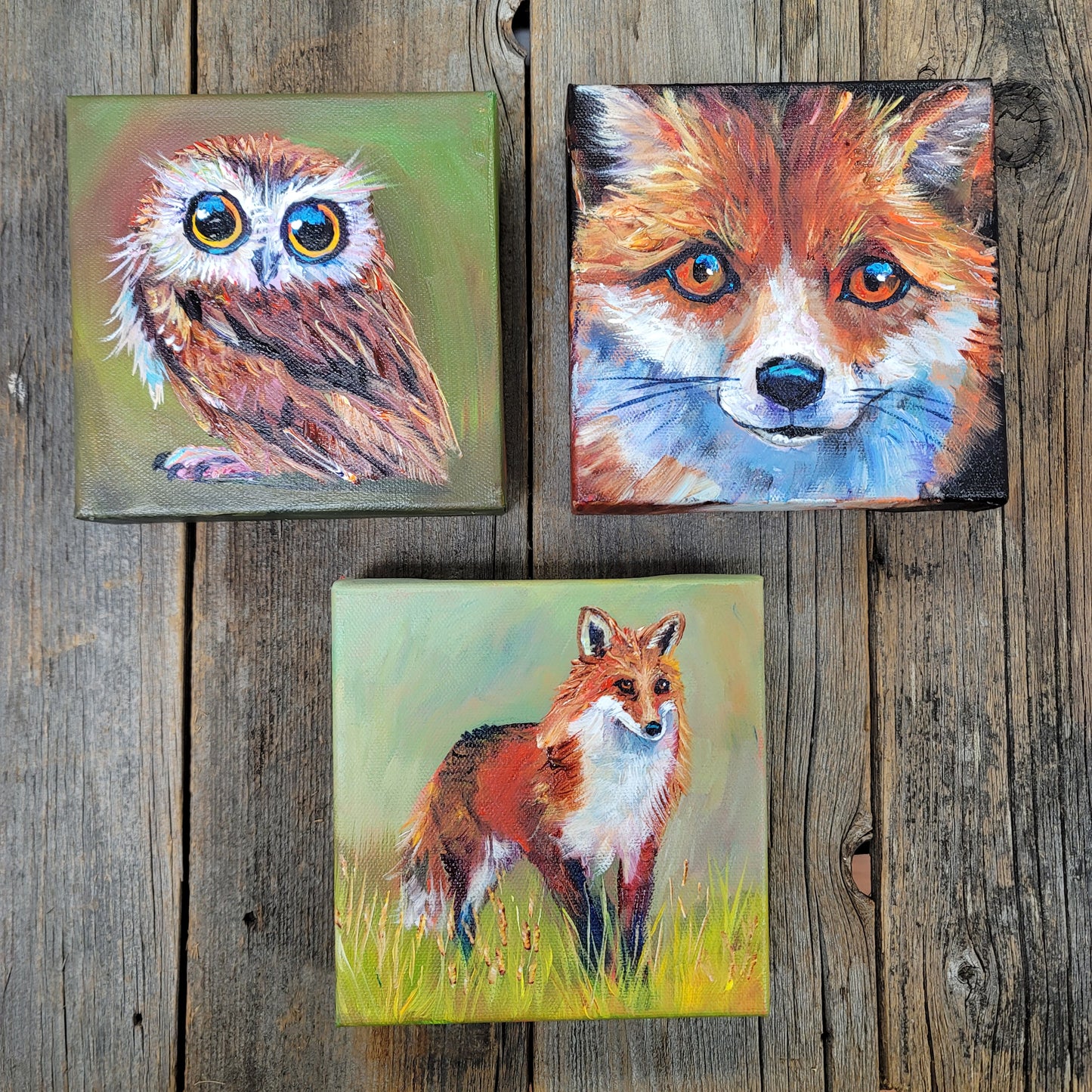 6 x 6 inch Acrylic Paintings -  $80 each!