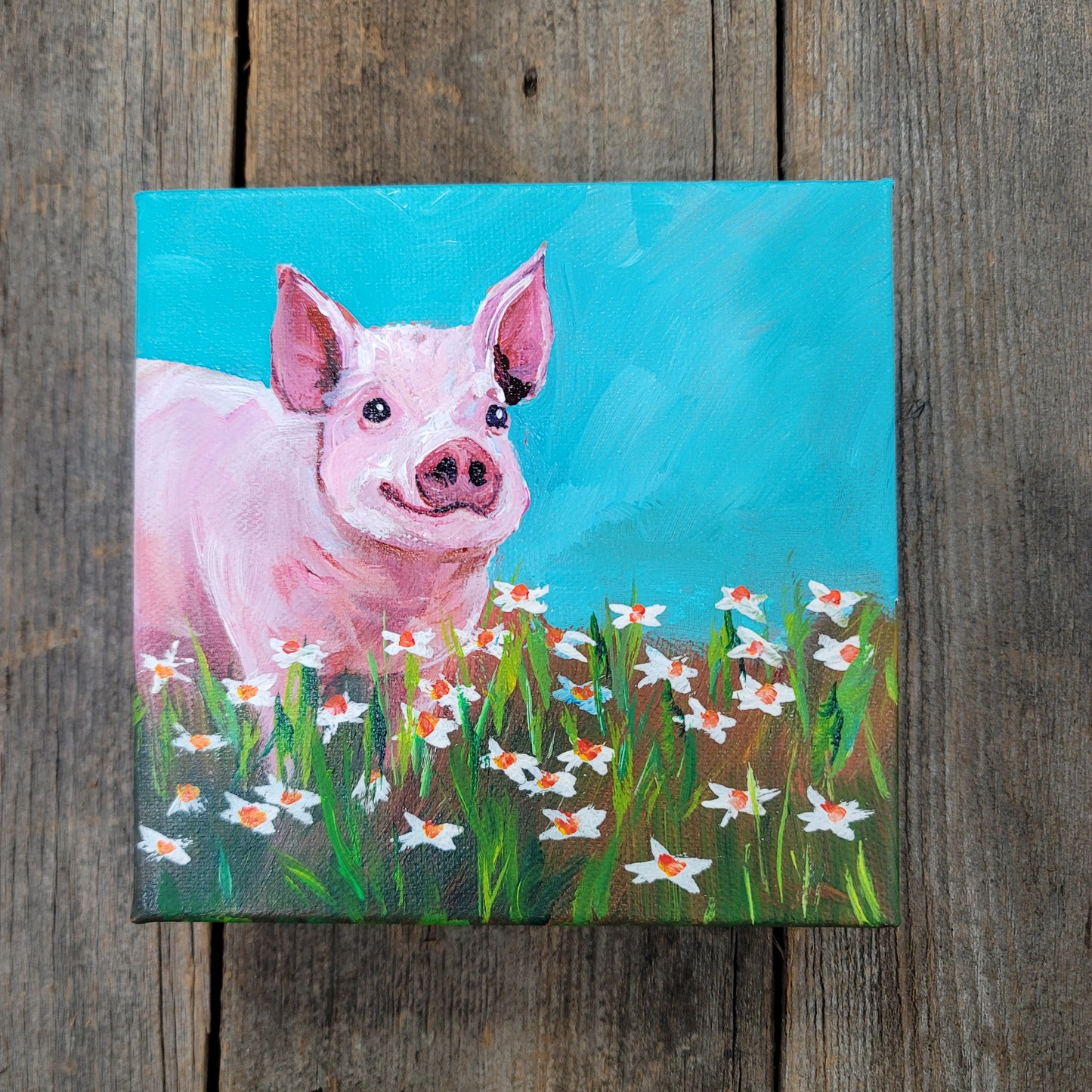 6 x 6 inch Acrylic Paintings -  $80 each!