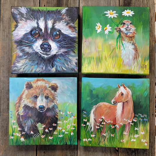 8 x 8 inch Acrylic Painting  - $95 each!