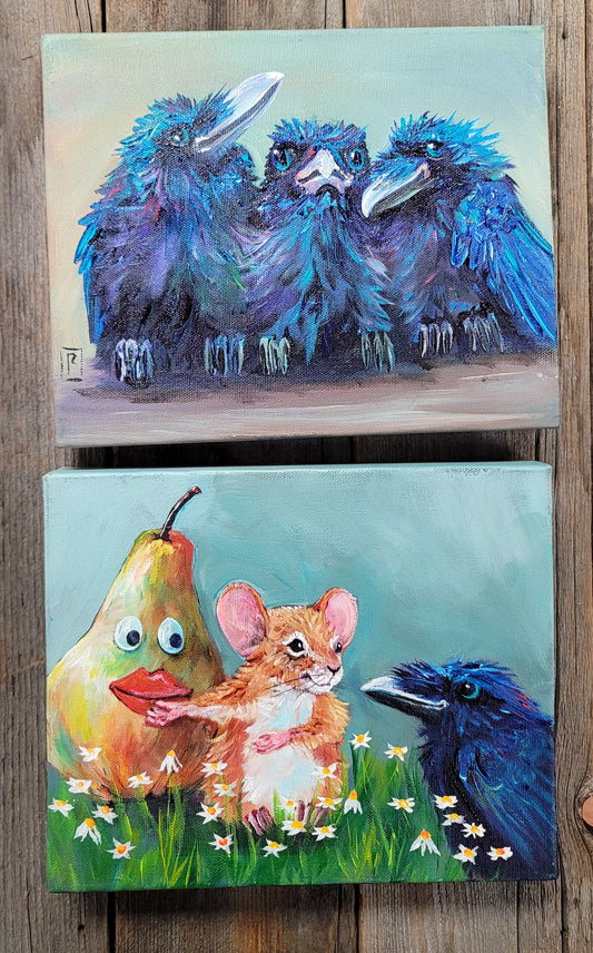 8 x 10 inch Acrylic Paintings  - $150 each!