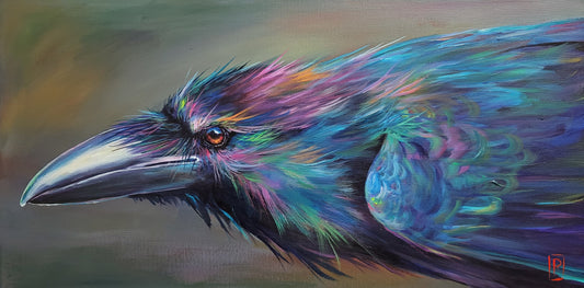 Kaleidoscope - original acrylic painting - 14" x 28" - $475