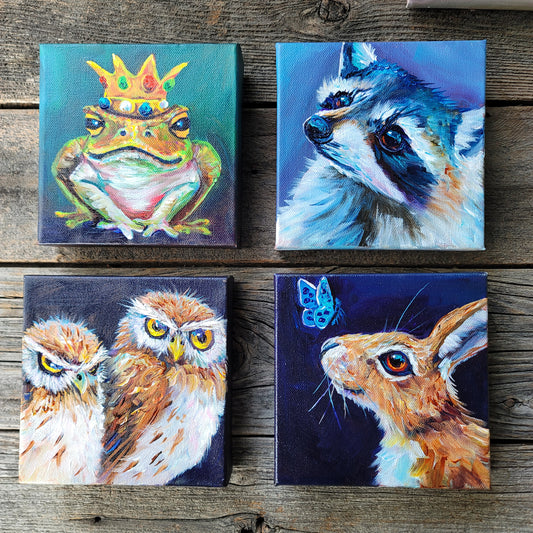 6 x 6 inch Original Acrylic Paintings -  $80 each!