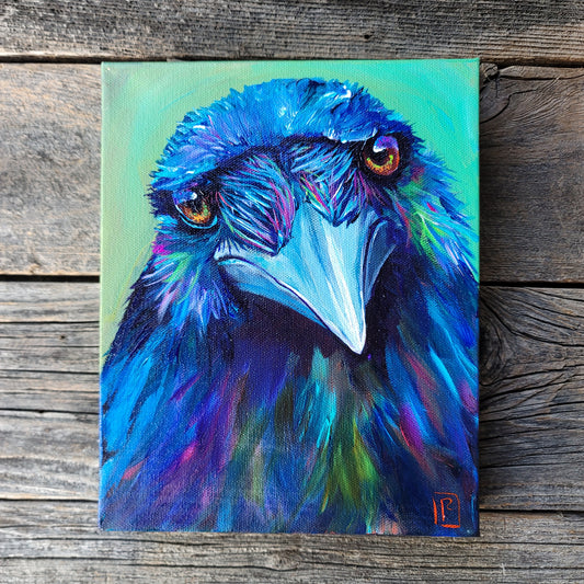 Hiya - 8 x 10 inch original acrylic painting  - $150