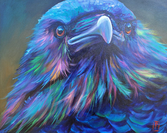 Iridescence - original acrylic painting -  16" x 20" - $450