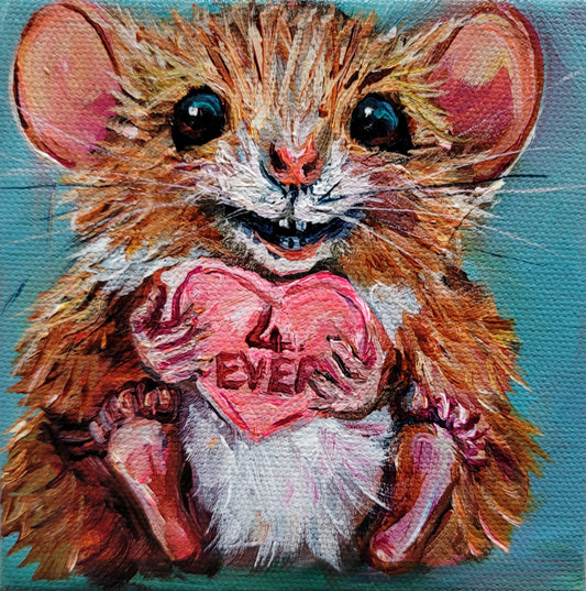 FOREVER -  5 x 5"  ACRYLIC PAINTING