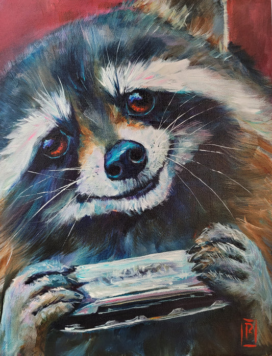 Dylan on the Harmonica Print