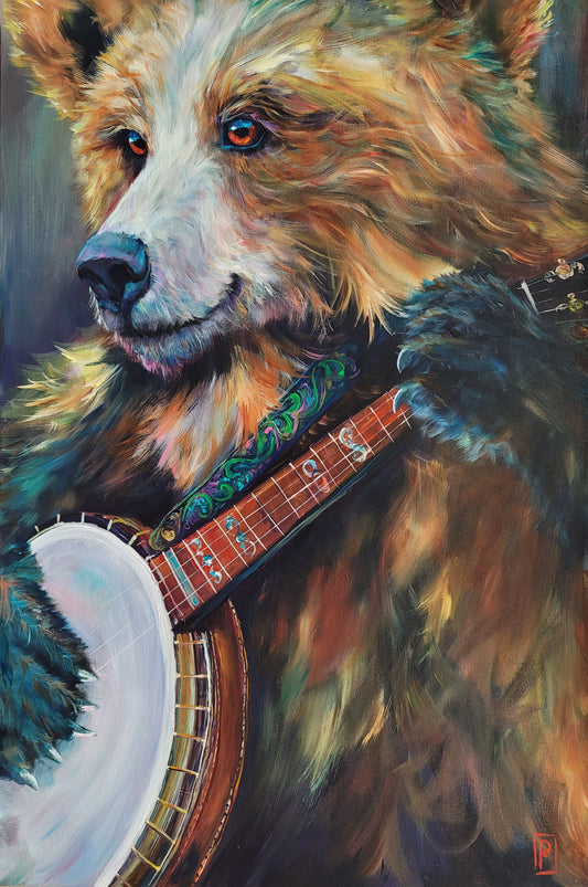 Banjo Bear Print
