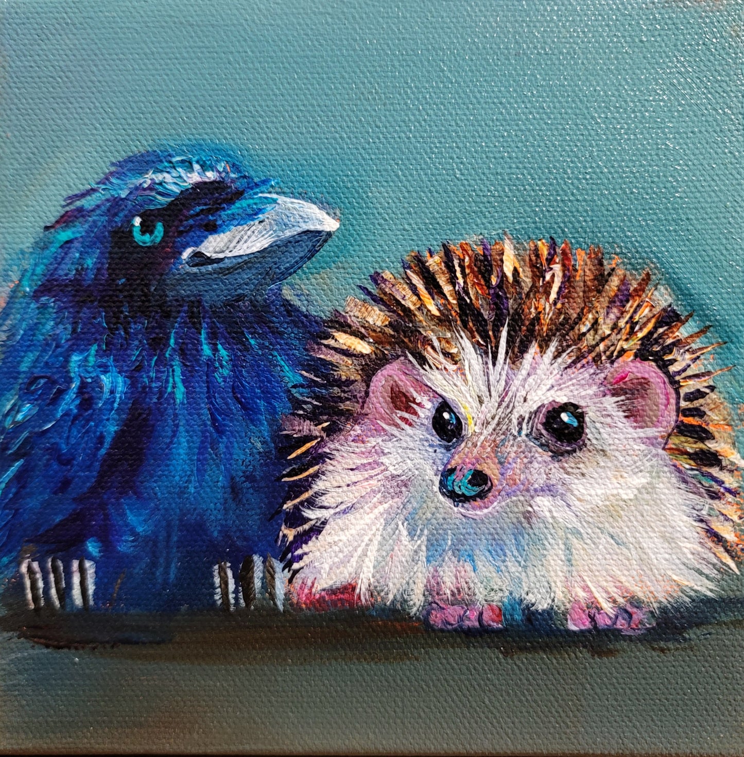 THE LADS -   6 x 6" ACRYLIC PAINTING