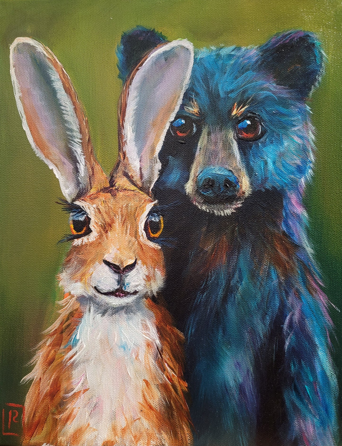 TROUBLE -   11 x 14" ACRYLIC PAINTING