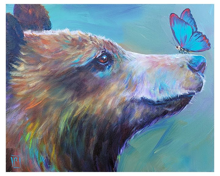 Bear and Butterfly Print