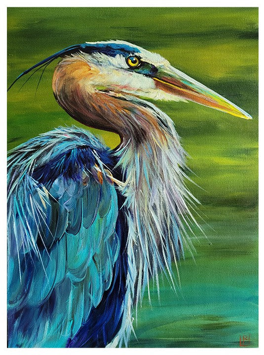 Blue Heron Print