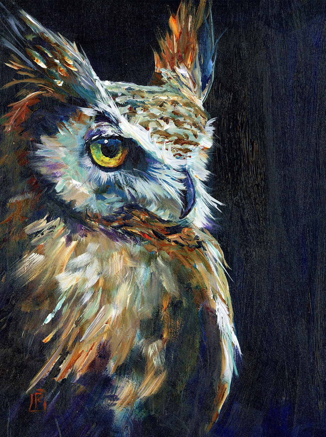 Horned Owl Print