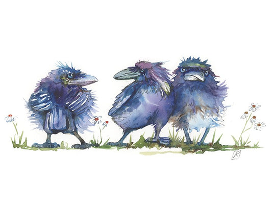 Raven Chicks Print